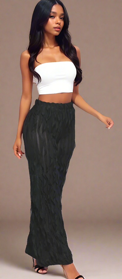 Wavy High Waisted Pants