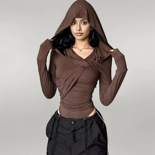 Long Sleeve Hooded Bodysuit